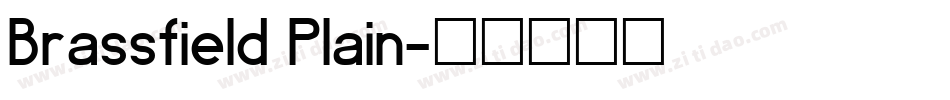 Brassfield Plain字体转换